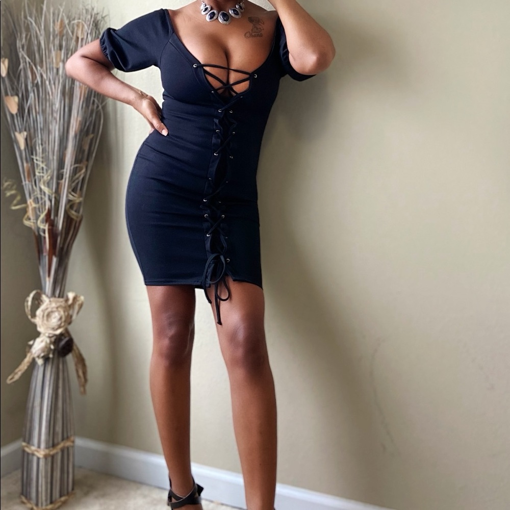 BooHoo Stringem Dress